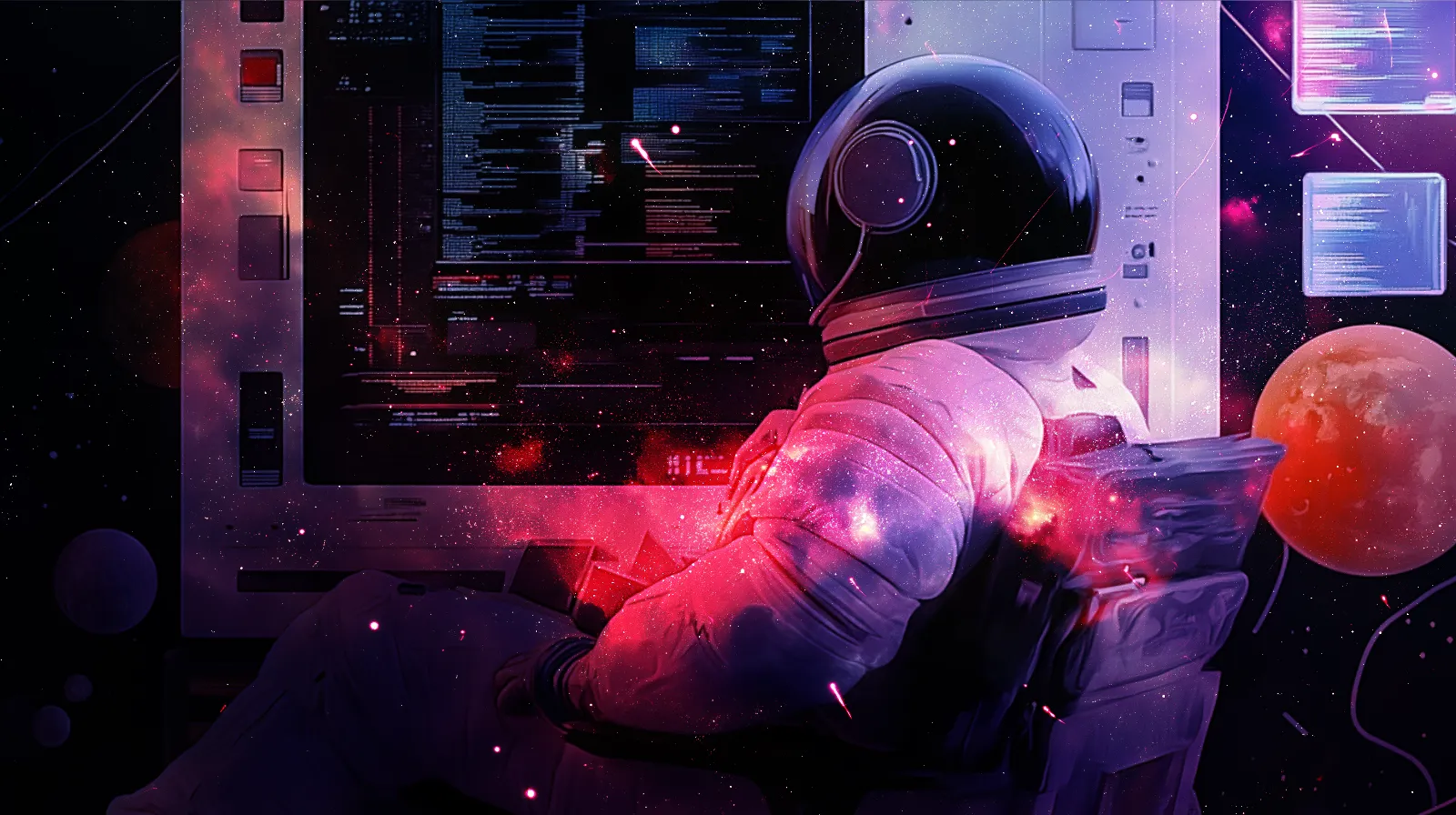 Astronaut in Chair